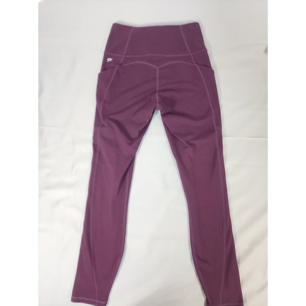Fabletics PureLuxe High Waisted Leggings Plum Purple Side Pockets Womens Small - Picture 7 of 9
